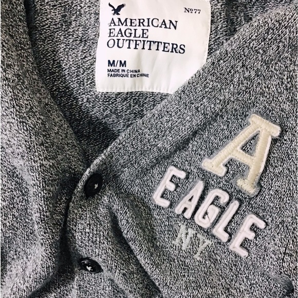 VINTAGE American Eagle Varsity Cardigan Sweater - Picture 8 of 9